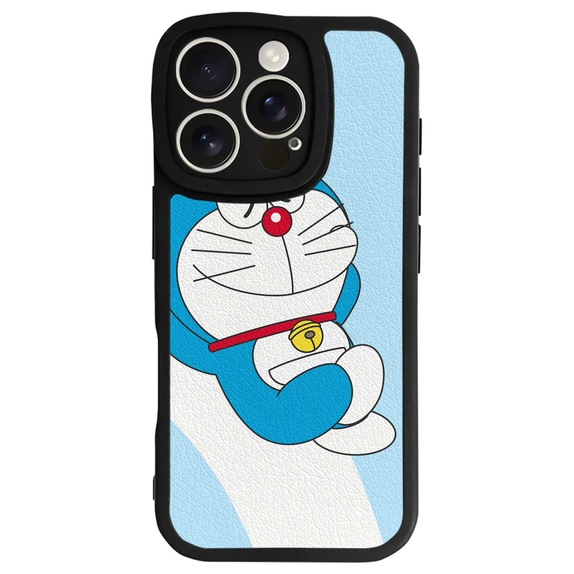 （画像用） ドラえもん Doraemon 【iPhone 16シリーズ対応】シリコンスマホケース（レザー調） 材質：シリコン